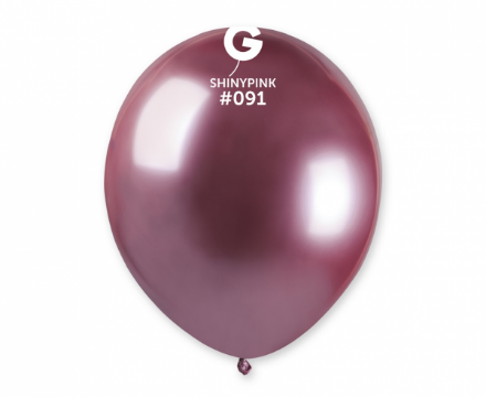 Obrázek Balonky Gemar Chrom růžové 13 cm - 100 ks
