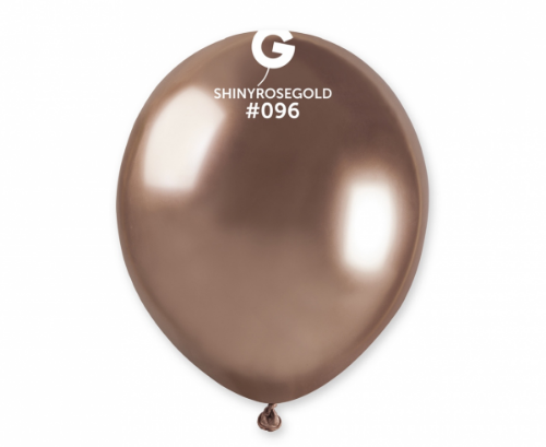 Levně Balonky Gemar Chrom Rose gold 13 cm - 100 ks