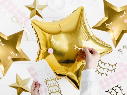 Picture of Sada samolepek Little Star na fóliové balonky - 24 ks