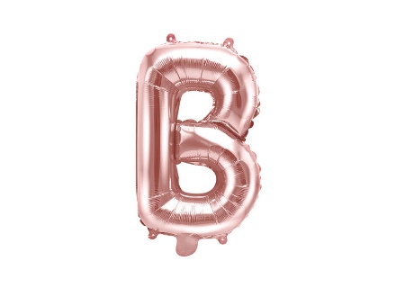 Obrázek Foliové písmeno B rose gold 35 cm