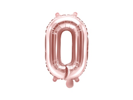 Obrázek Foliové písmeno O rose gold 35 cm