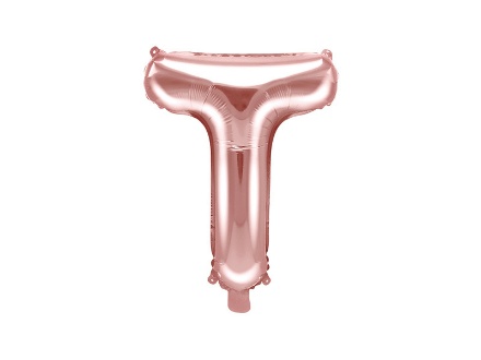 Picture of Foliové písmeno T rose gold 35 cm