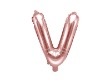 Picture of Foliové písmeno V rose gold 35 cm
