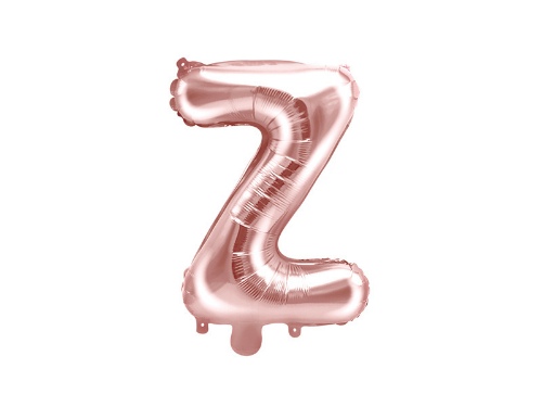Levně Foliové písmeno Z rose gold 35 cm