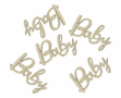 Obrázek Dřevěné konfety Baby 18 ks - 6x3 cm