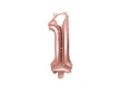 Obrázok z Foliová číslice - rose gold 1 - 35 cm