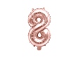 Obrázok z Foliová číslice - rose gold 8 - 35 cm