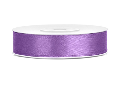Levně Saténová stuha lila 12 mm x 25 m