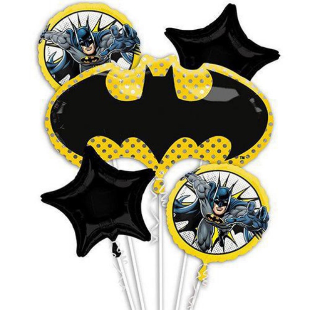 Obrázek z Sada foliových balonků Batman Justice League - 5 ks 