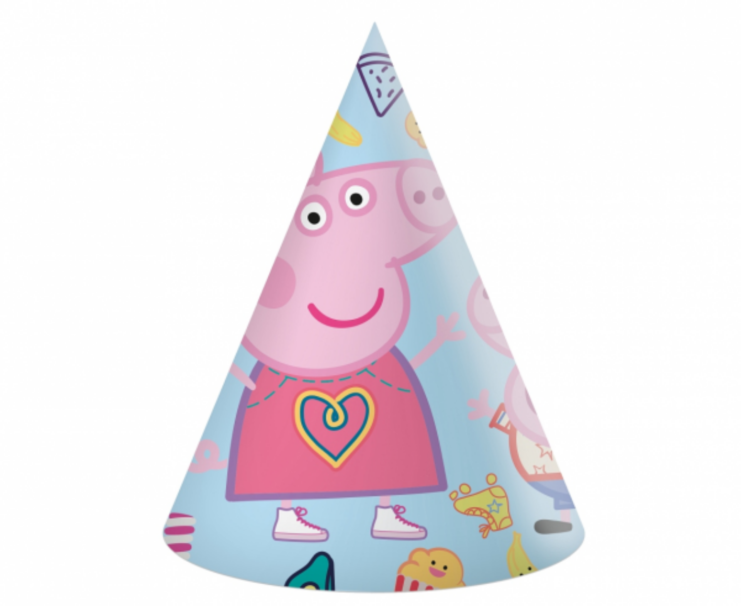 Papírové party čepičky Prasátko Peppa 6 ks