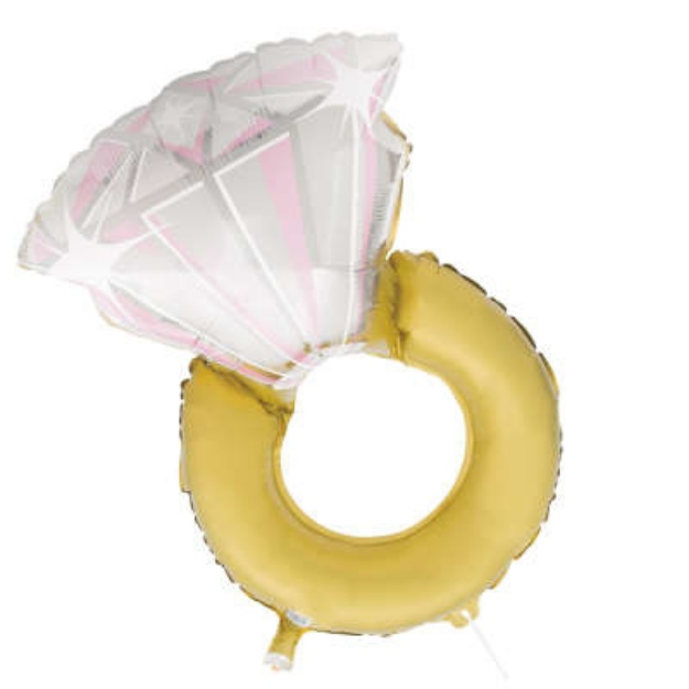 Obrázok z Fóliový balónik Prsteň diamond 81 cm