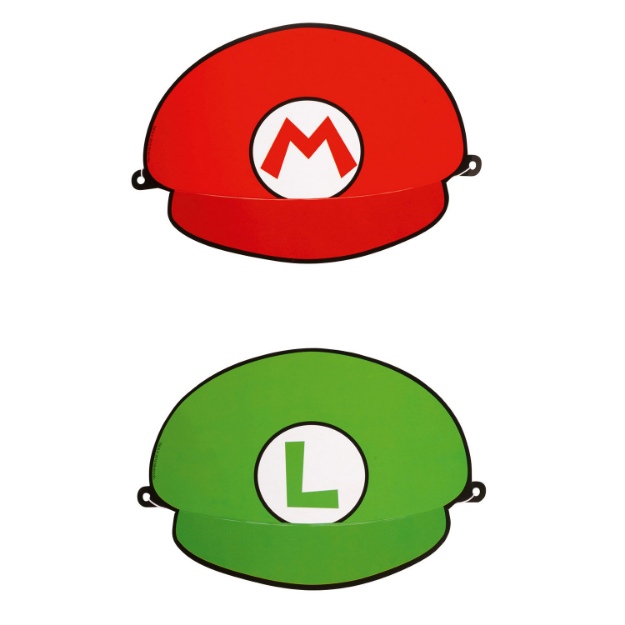 Obrázek z Party papírové čepice Super Mario - 8 ks 