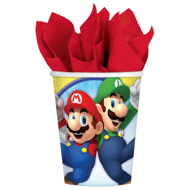 Obrázok z Papierové kelímky Super Mario 8 ks