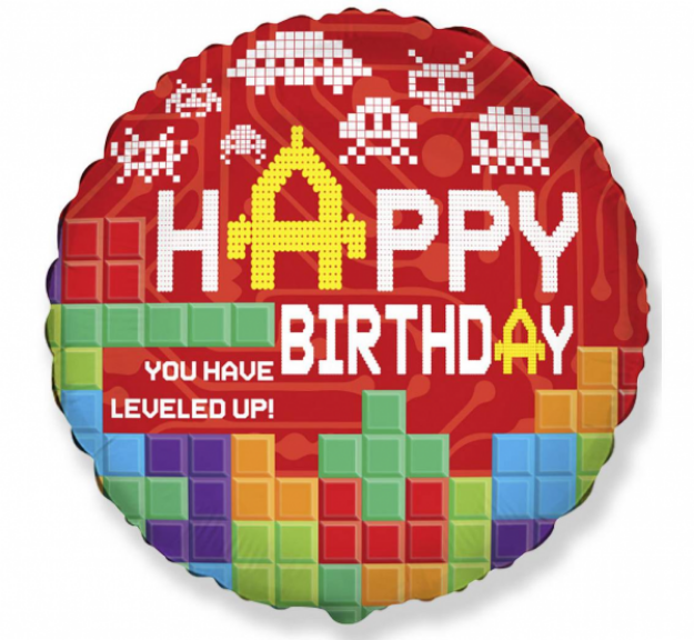 Obrázok z Fóliový balónik minecraft Happy birthday 45 cm - Nebalený