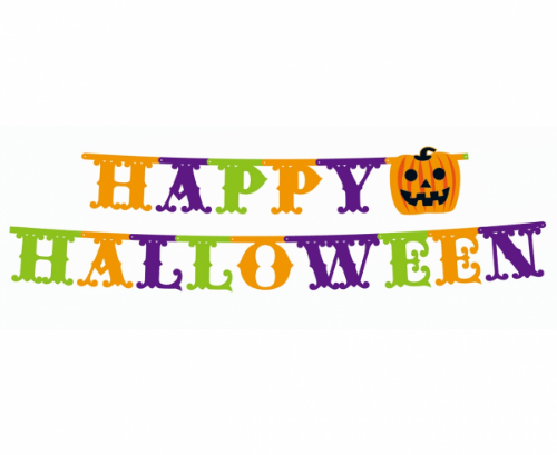 Levně Party nápis Happy Halloween Maxi - 350 x 21 cm