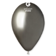 Obrázek Latexový balonek Gemar Chrom šedý 33 cm