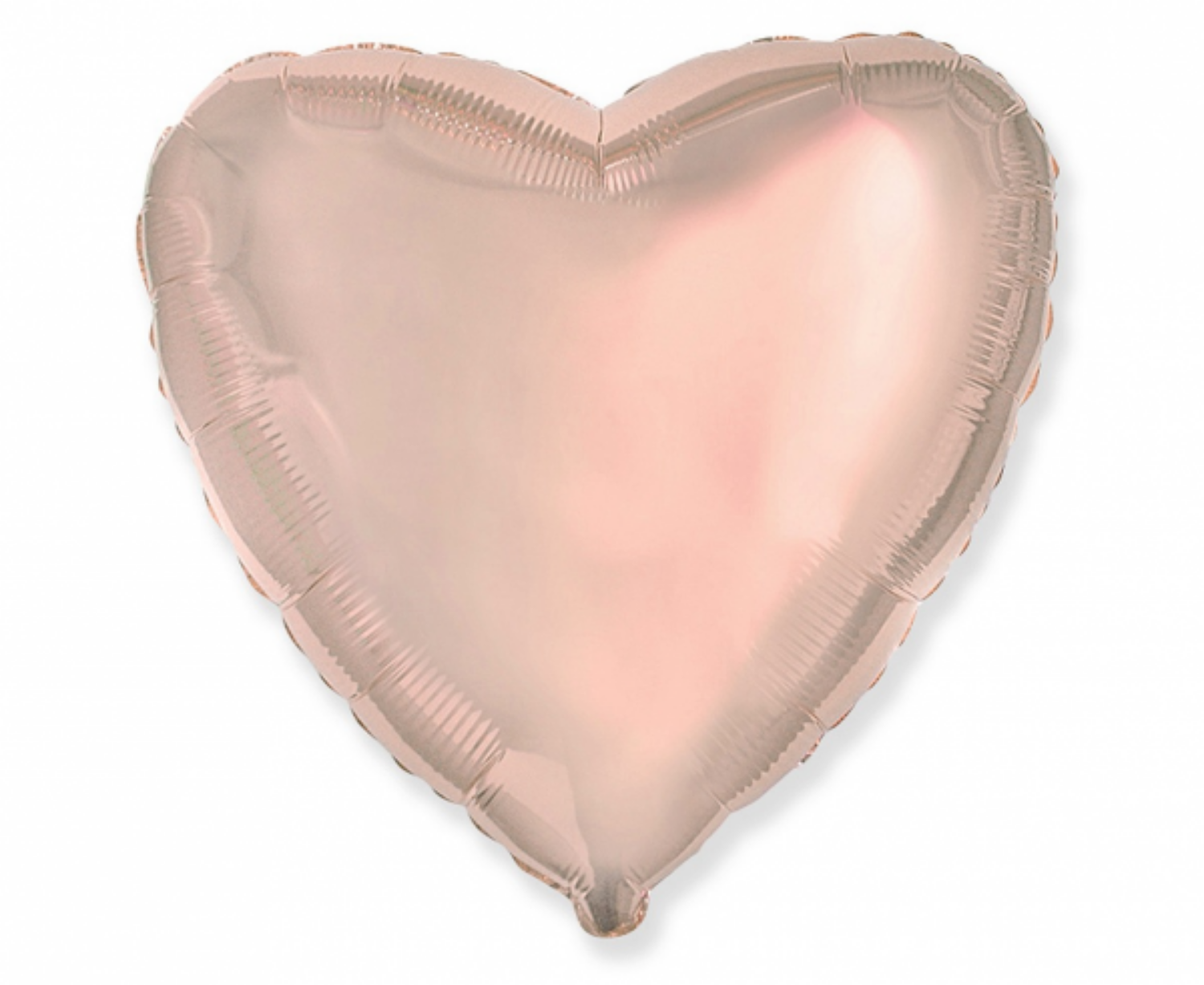 Foliový balonek srdce rose gold 45 cm - Nebalený