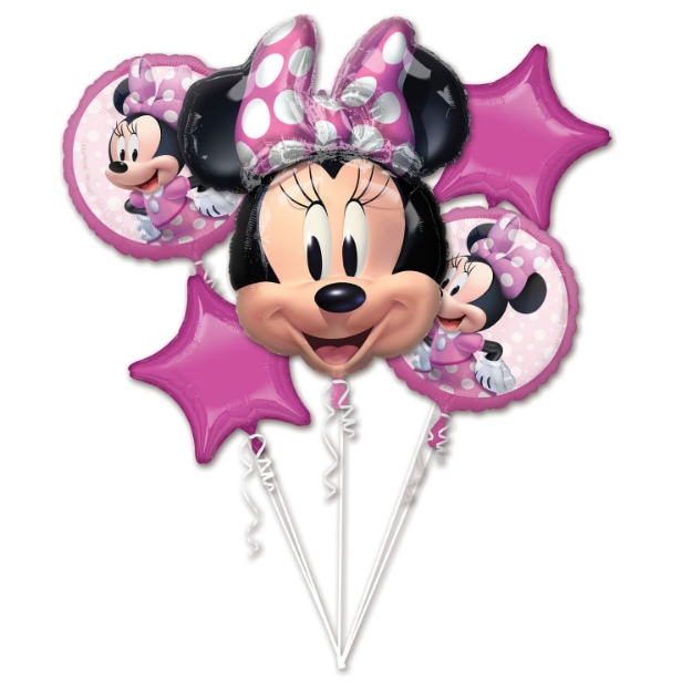 Obrázek z Sada foliových balonků Minnie Mouse - 5 ks 