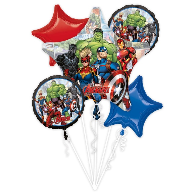 Obrázok z Sada fóliových balónikov Avengers - 5 ks
