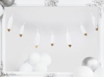 Obrázok z Girlanda Pierka bielo-zlatá 160 cm