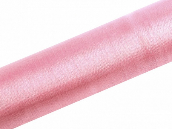Organza 16cm x 9m světle růžová