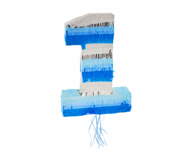 Obrázok z Piňata číslice 1 - modrá 50 x 35 x 7 cm