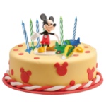 Obrázok z Dekorácia na tortu - Mickey Mouse a sviečky 7 cm