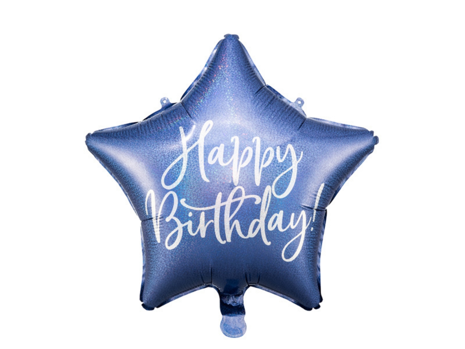 Foliový balonek Happy Birthday - Modrá Hvězda 40 cm