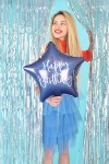 Obrázok z Fóliový balónik Happy Birthday - Modrá Hviezda 40 cm