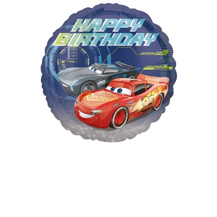 Obrázek Foliový balonek Cars - Happy Birthday 43 cm