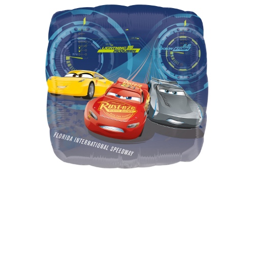 Fóliový balónik štvorec Cars 43 cm