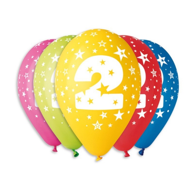Obrázek z Latexový balonek číslo 2 - 30 cm 