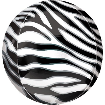Picture of Foliový balonek koule Orbz Zebra 40 cm