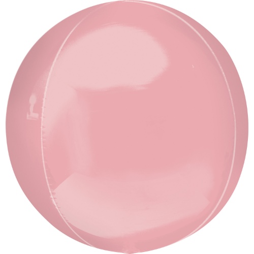 Levně Foliový balonek jumbo koule Orbz XL pastel růžový 53 cm