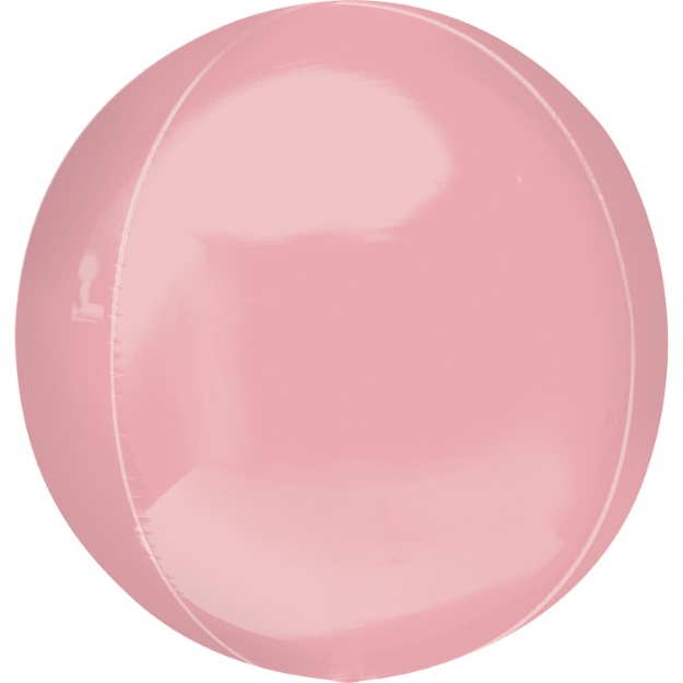 Obrázok z Fóliový balónik jumbo guľa Orbz XL pastel ružový 53 cm