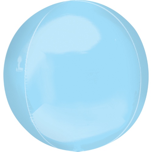 Levně Foliový balonek jumbo koule Orbz XL pastel modrý 53 cm