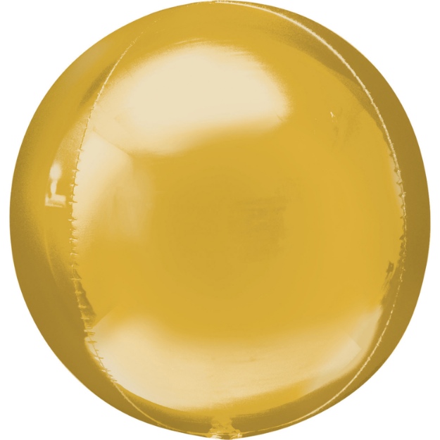 Obrázok z Fóliový balónik gule Orbz zlatá 40 cm