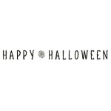 Obrázek Party papírový nápis Happy Halloween - pavučiny 180 x 15 cm