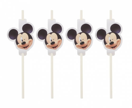 Party slamky Mickey Mouse - 4 ks