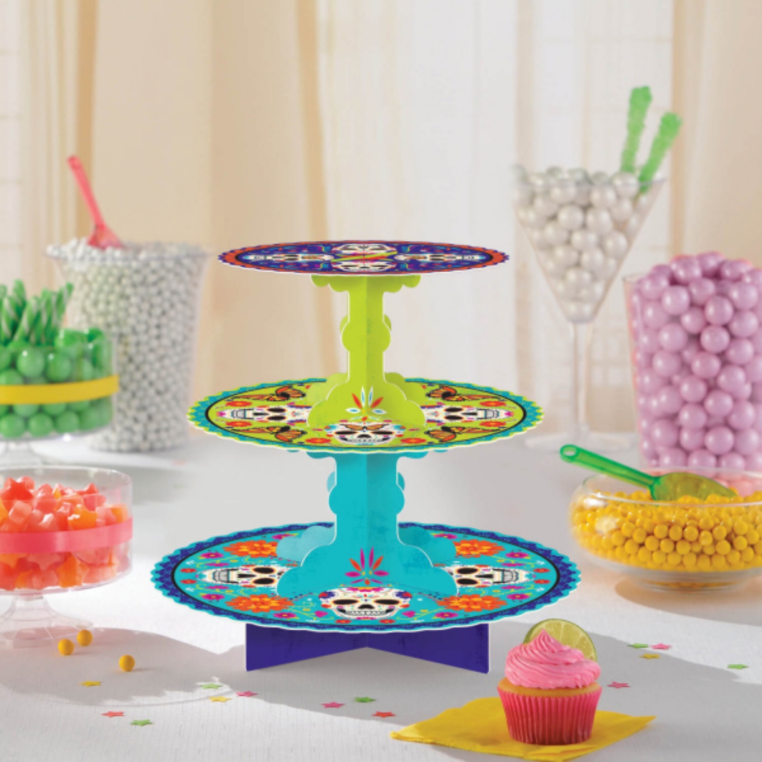 Papírový stojan na muffiny Day of the Dead