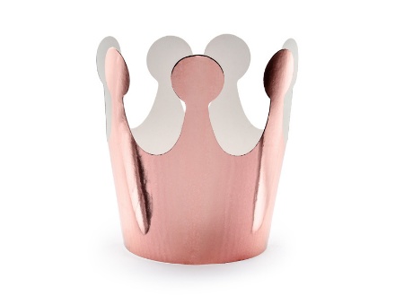 Obrázek Party korunky Rose Gold - 6 ks