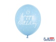 Picture of Latexové balonky Happy Birthday světle modré 30 cm - 6 ks