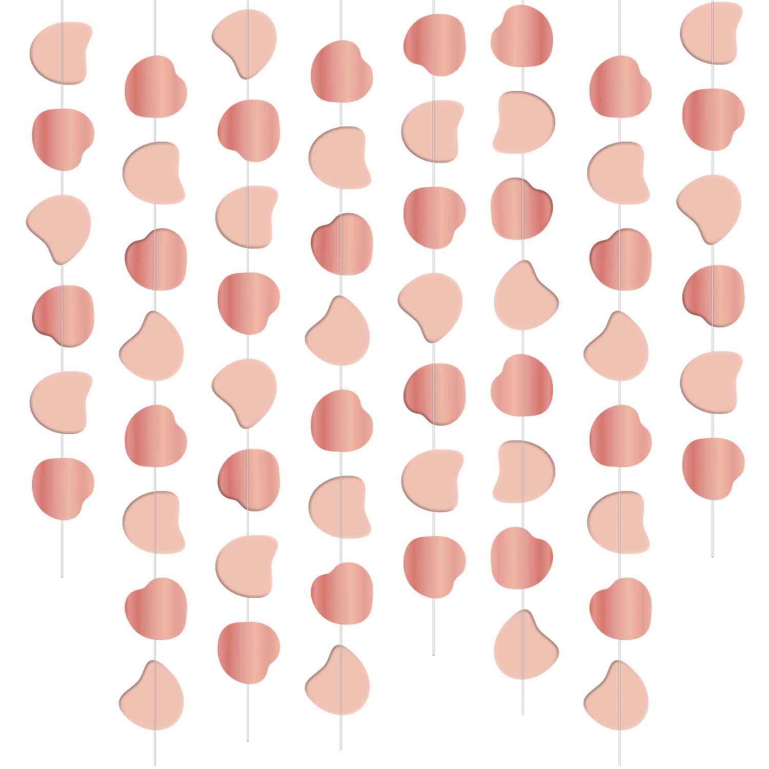 Závěsné dekorace Elegant Lush Blush 8 ks