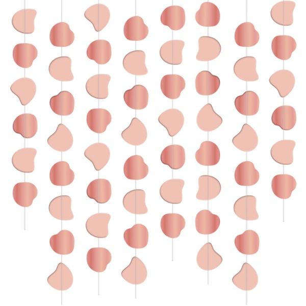 Závěsné dekorace Elegant Lush Blush 8 ks