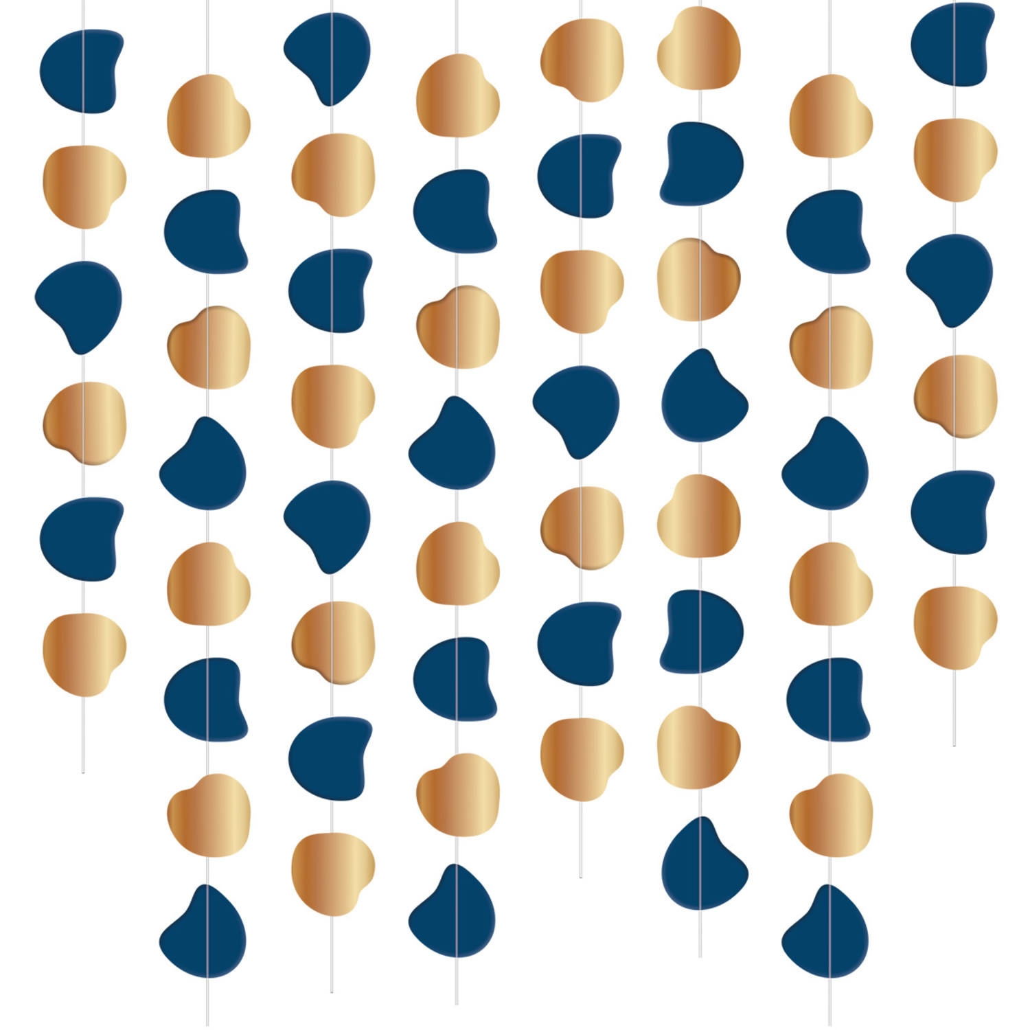 Závěsné dekorace Elegant True Blue 8 ks