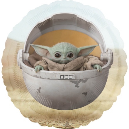 Picture of Foliový balonek Star Wars Mandalorian - Baby yoda Grogu 43 cm