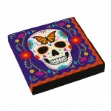 Picture of Papírové party ubrousky Halloween - Day of the dead - barevné 16 ks