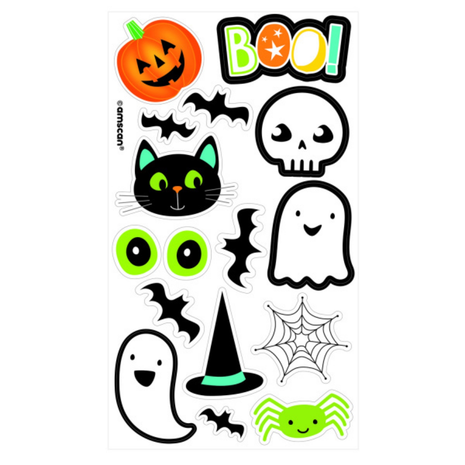 Dětské tetování Halloween 16 ks