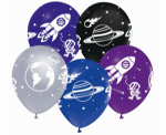 Obrázek z Latexové balonky Vesmír 30 cm - 5 ks 