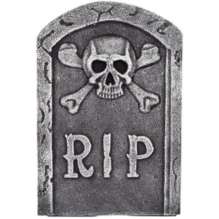 Picture of Halloweenská dekorace Náhrobek - kostra RIP 31 cm